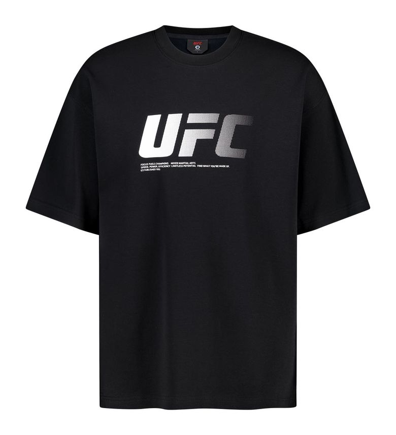 [지코 착용] UFC 제로 100 오버핏 반팔 티셔츠 블랙 U4SSX2312BK
