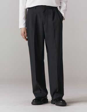 114505 MW TR 울 와이드핏 슬랙스