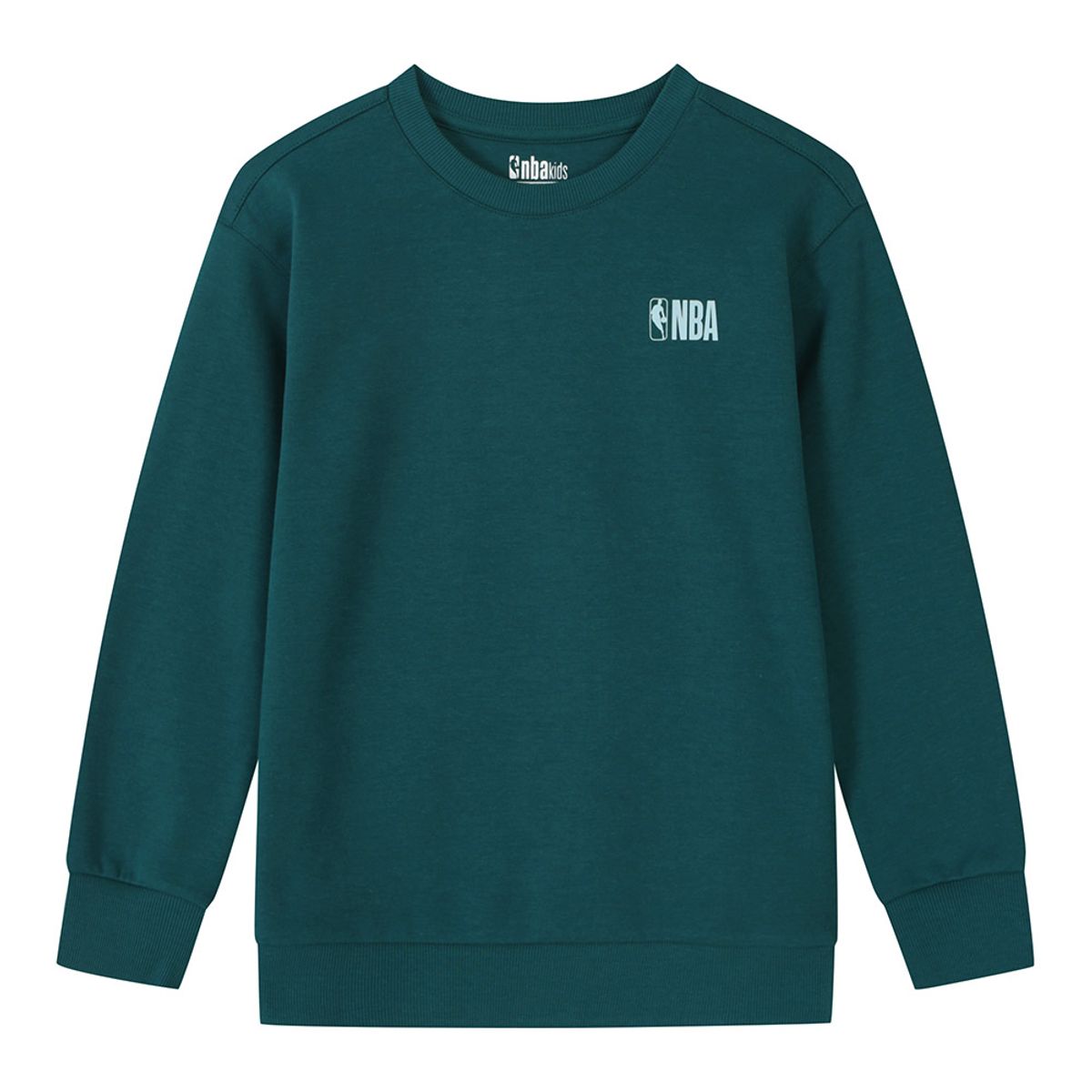 엔비에이 키즈(NBA KIDS) 스몰로고 맨투맨(K241Z1999P) 다크 그린