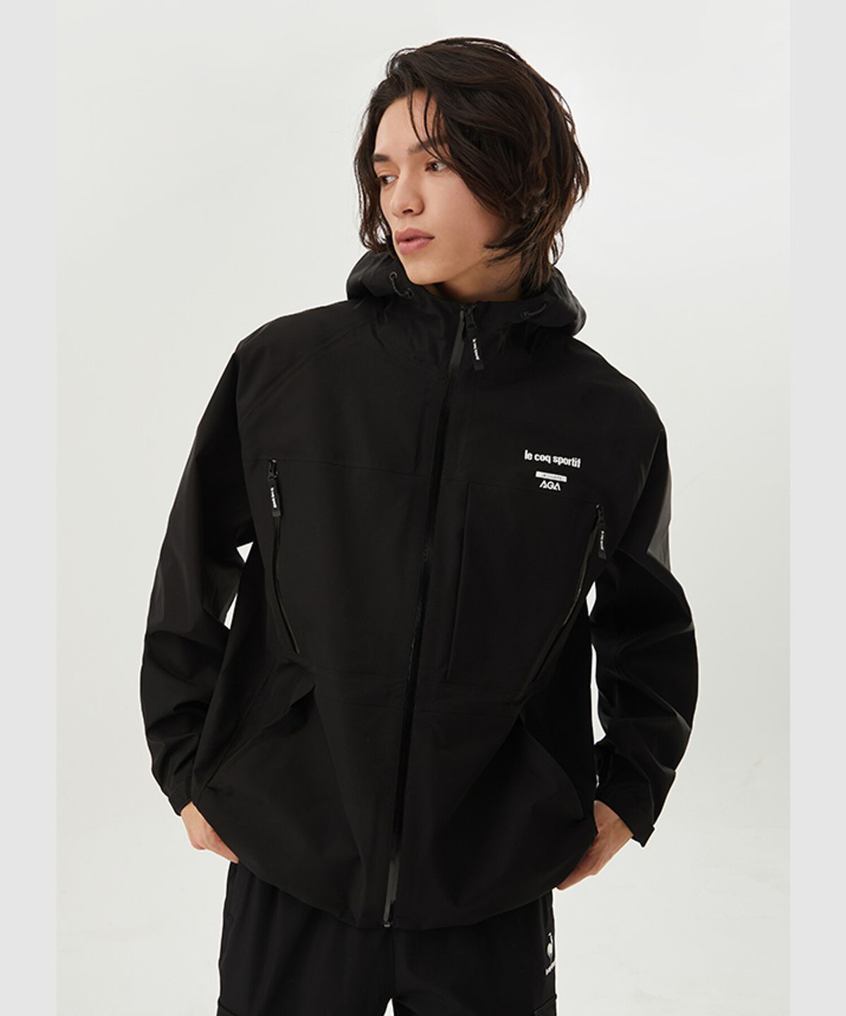 르꼬끄(LECOQ) AGA 트리아톰 3L 자켓 블랙(QP123GJK13)