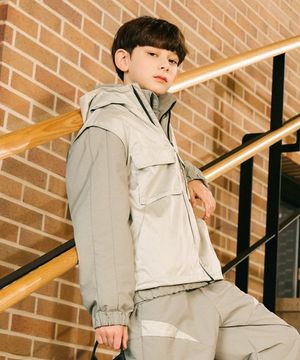 유틸리티 포켓 베스트 자켓(K241JP020P) 카키