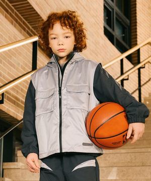 유틸리티 포켓 베스트 자켓(K241JP020P) 블랙