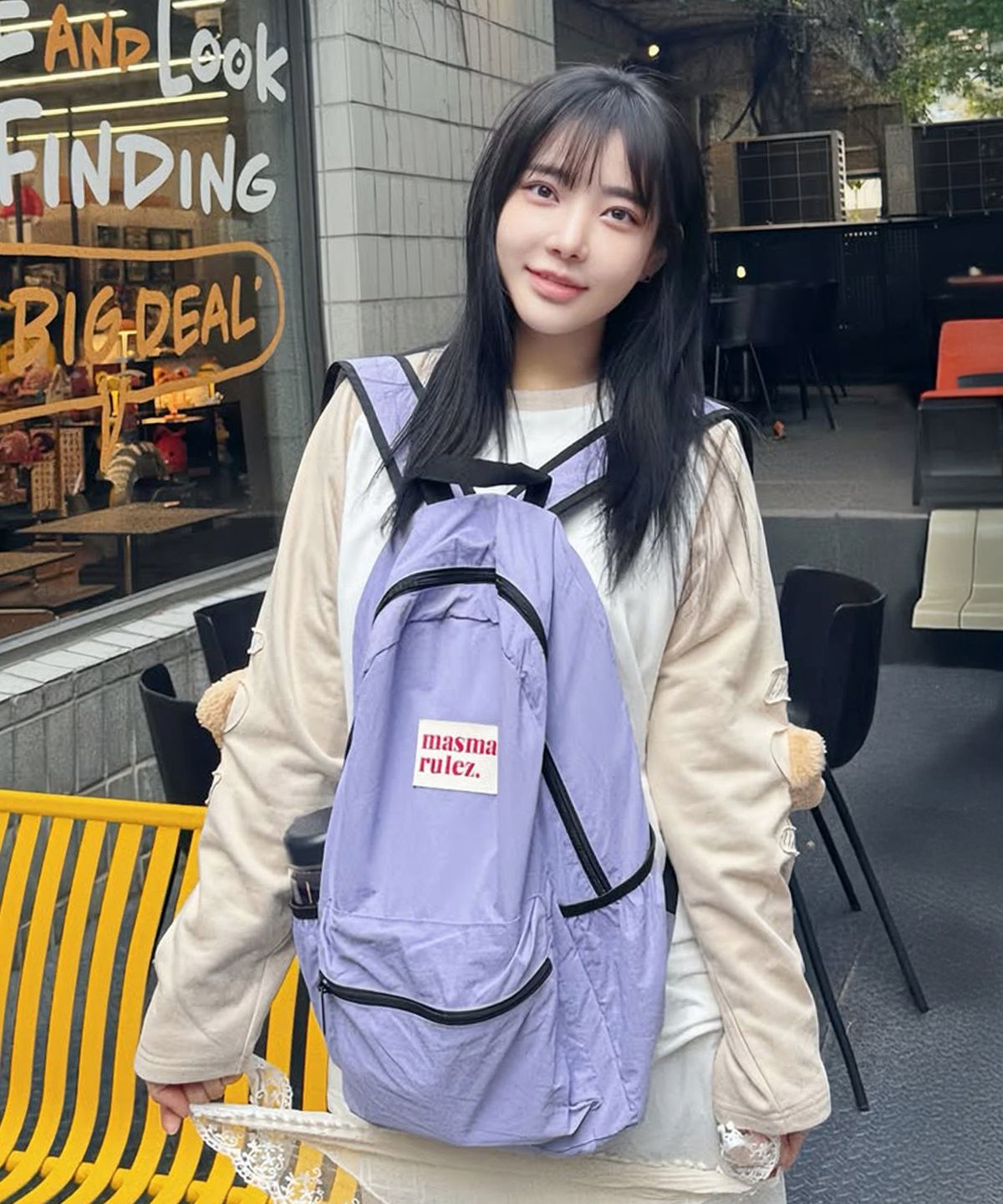 마스마룰즈(MASMARULEZ) Daily backpack_Purple