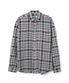 오버사이즈 체크 셔츠 블랙