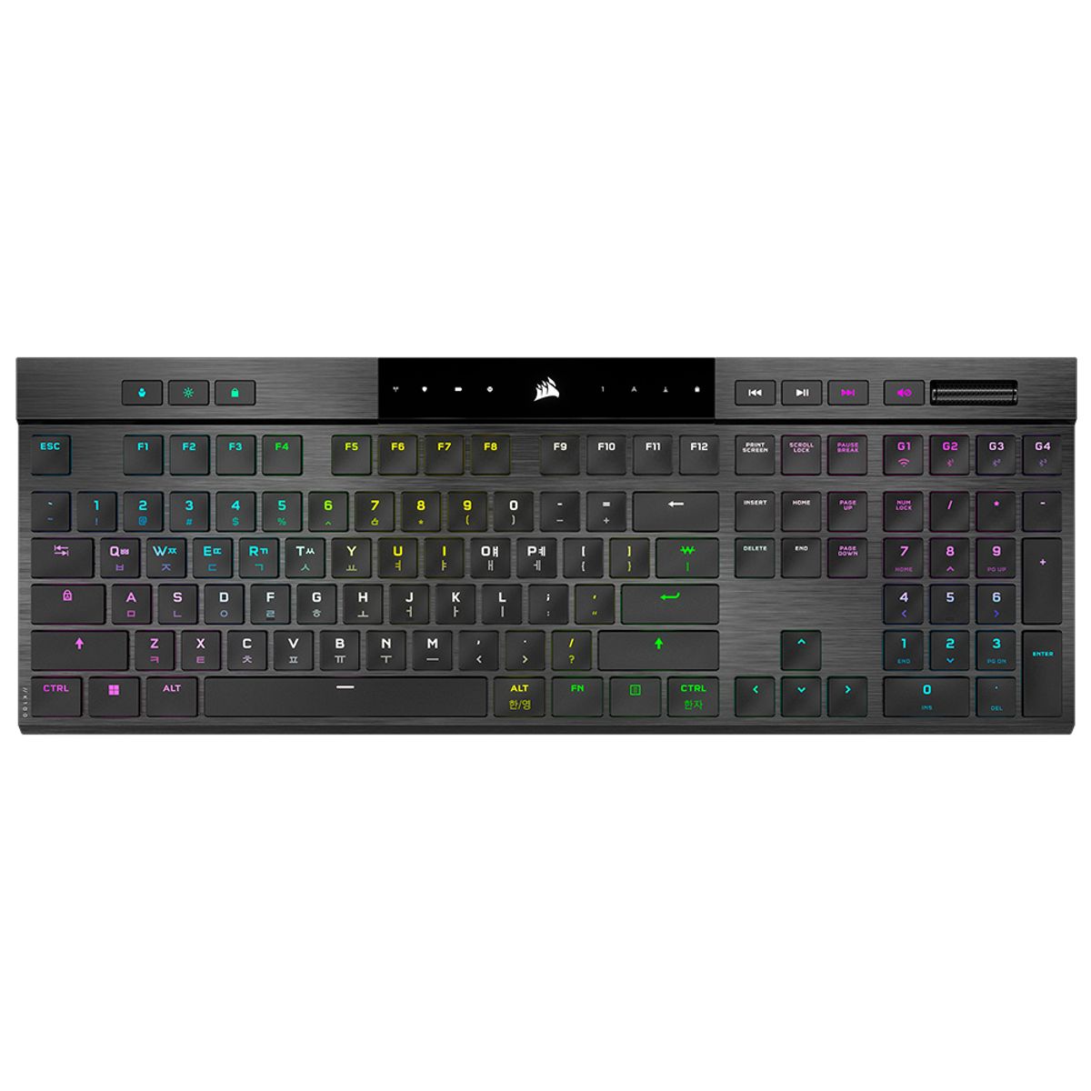 커세어(CORSAIR) K100 AIR WIRELESS RGB Ultra Low Profile 게이밍 기계식 키보드