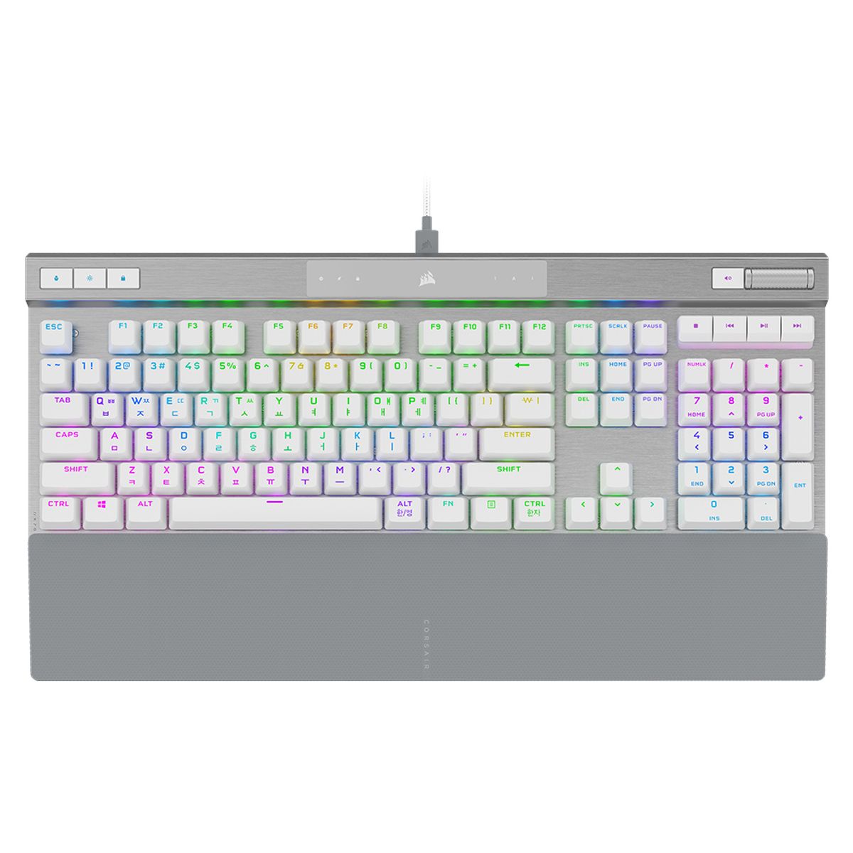 커세어(CORSAIR) K70 RGB PRO OPX 광적축 게이밍 기계식 키보드 화이트