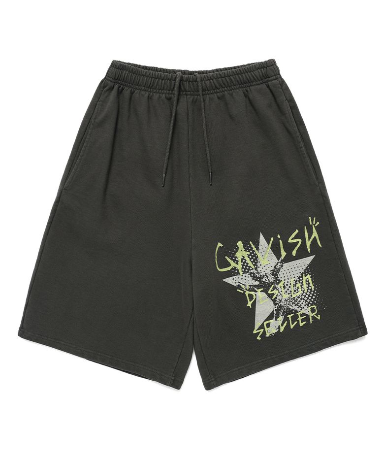 PIGMENT HAND WRITTEN SWEAT SHORTS CHARCOAL(CV2EMUPA03A)