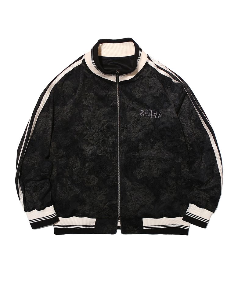 Flower Paisley Vintage Track Jacket Black