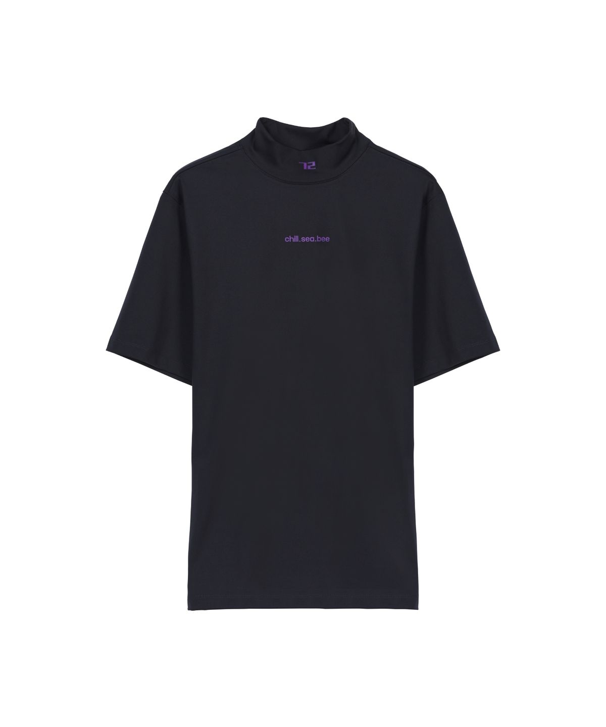칠씨비(CHILLSEABEE) [MONER]Short sleeve mock neck top .