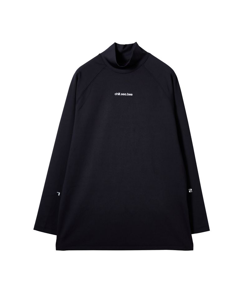 [RECO]Long sleeve mock neck top.
