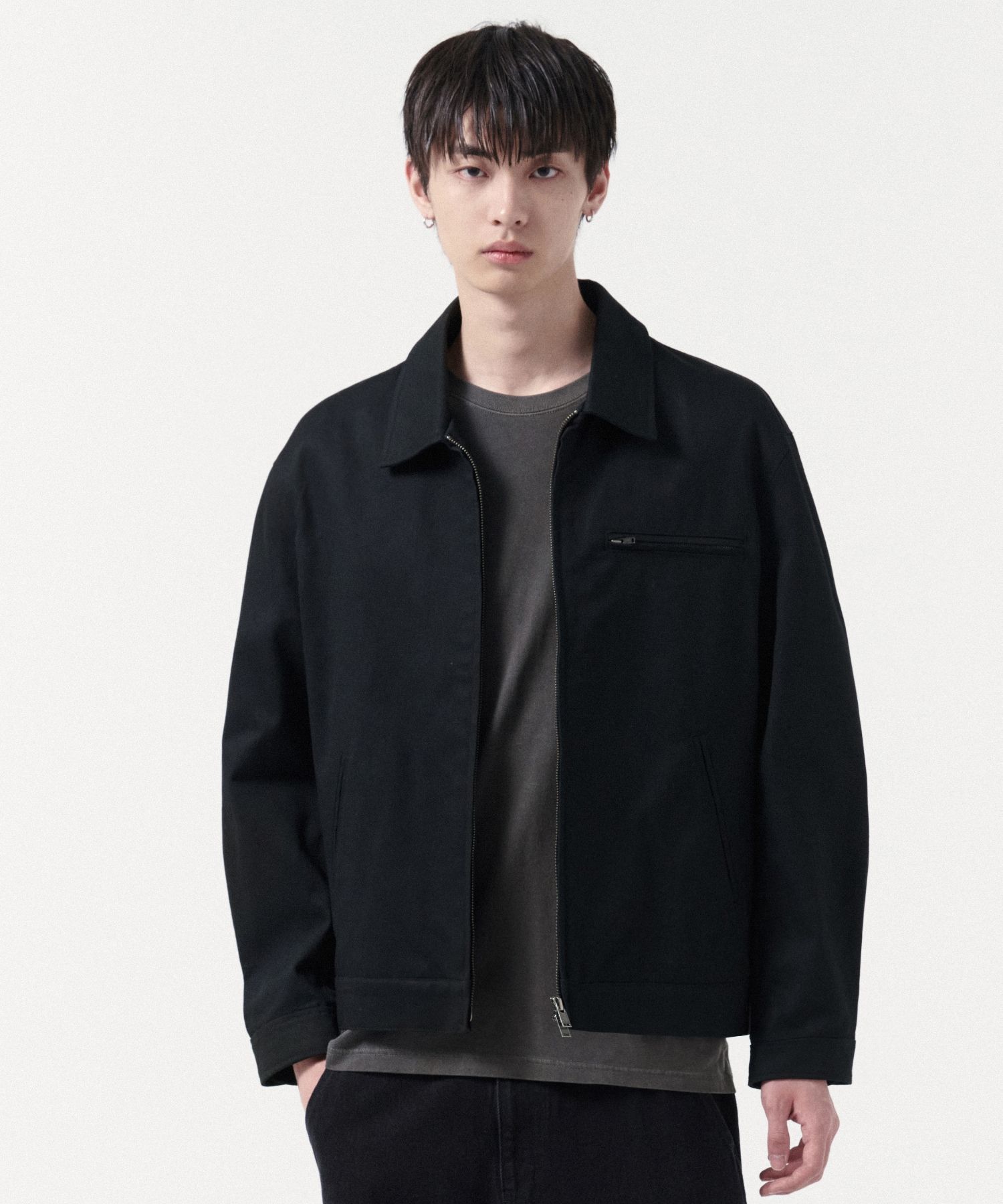 MUSINSA | MUSINSA STANDARD Heavyweight CP Work Jacket [Black]