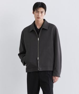 릴렉스드 미니멀 재킷 [건메탈]