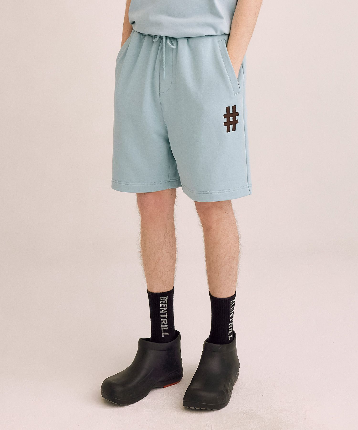 [BEENTRILL]★WOMEN'S HASHTAG JJURI COMFORT FIT SHORTS MUSINSA | BEENTRILL Classic Hashtag Comfort Fit Shorts