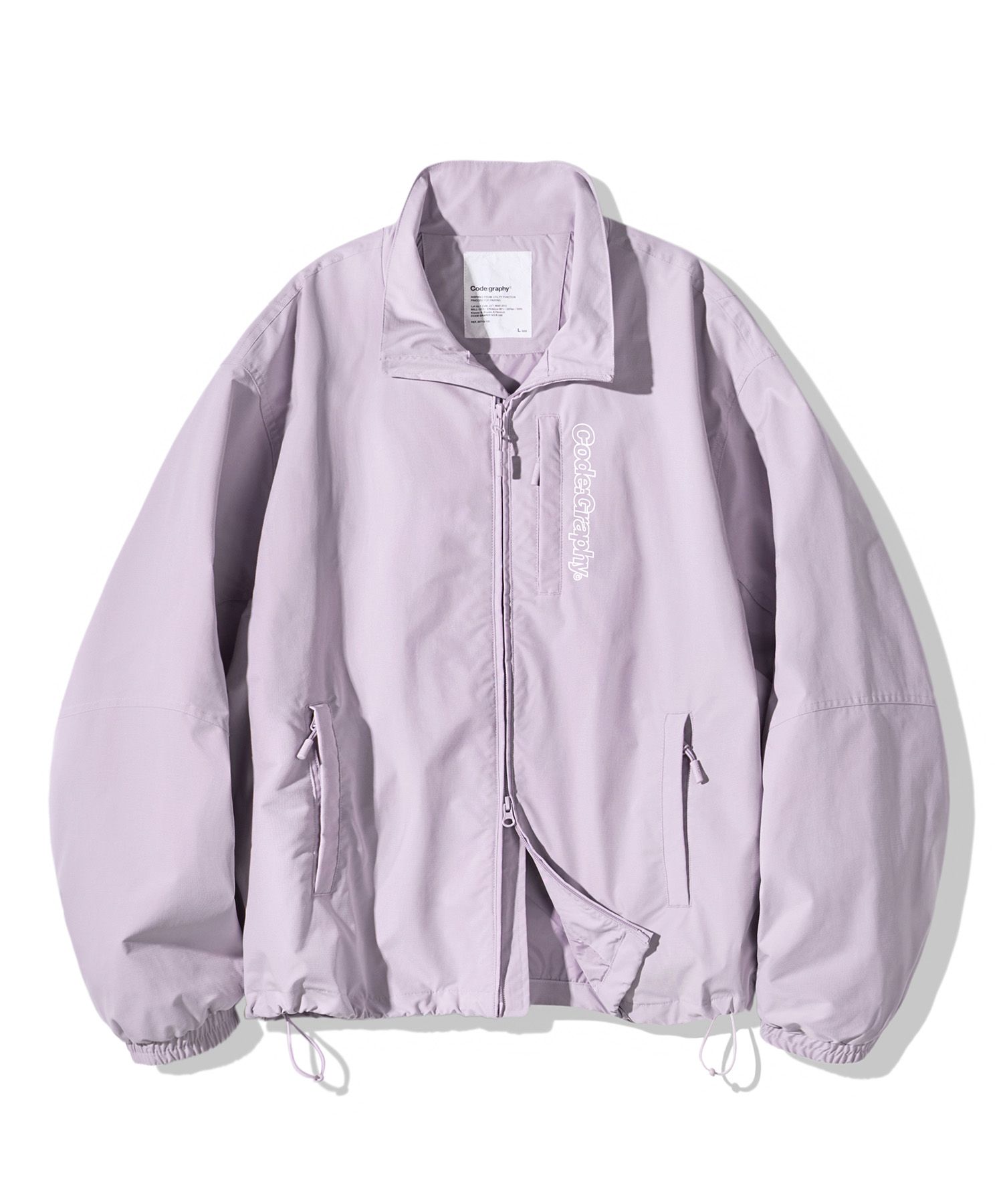 MUSINSA | Codegraphy 2-WAY TECH SHORT JACKET_LAVENDER