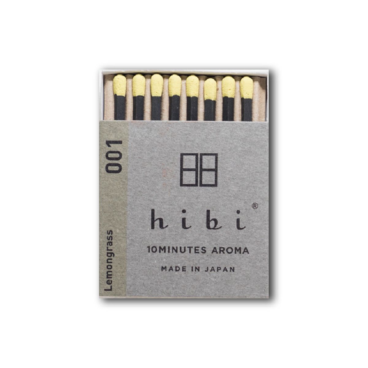 히비(HIBI) 오리지널 아로마 성냥 인센스_레몬그라스_레귤러박스