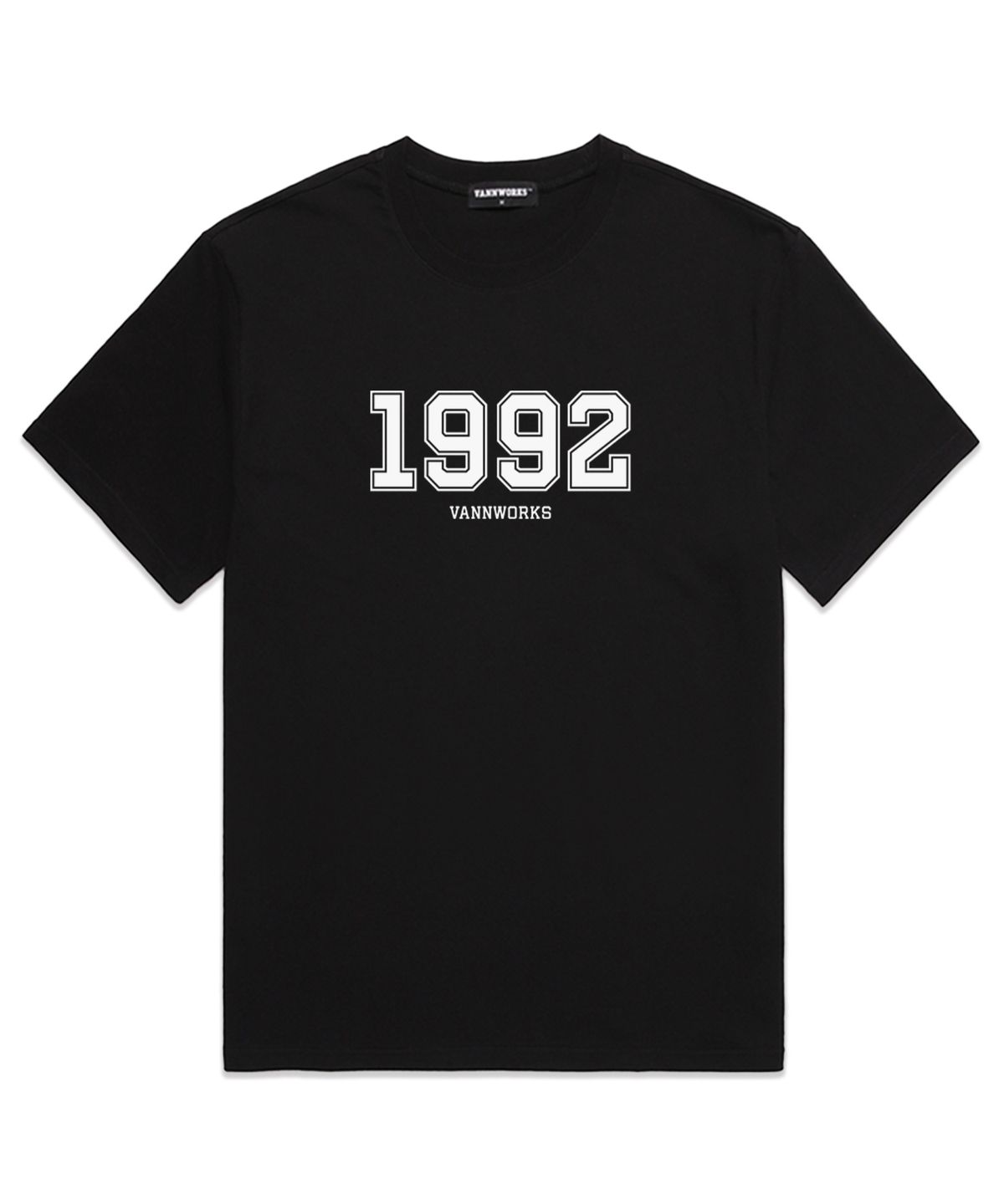 밴웍스(VANNWORKS) 1992 오버핏 반팔 티셔츠 (VS0099) 블랙/화이트