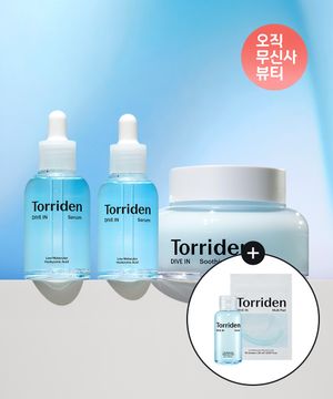 [SET] 다이브인 저분자 히알루론산 세럼 50ml+40ml+수딩크림 80ml (+다이브인 토너 50ml+멀티패드 10매입)