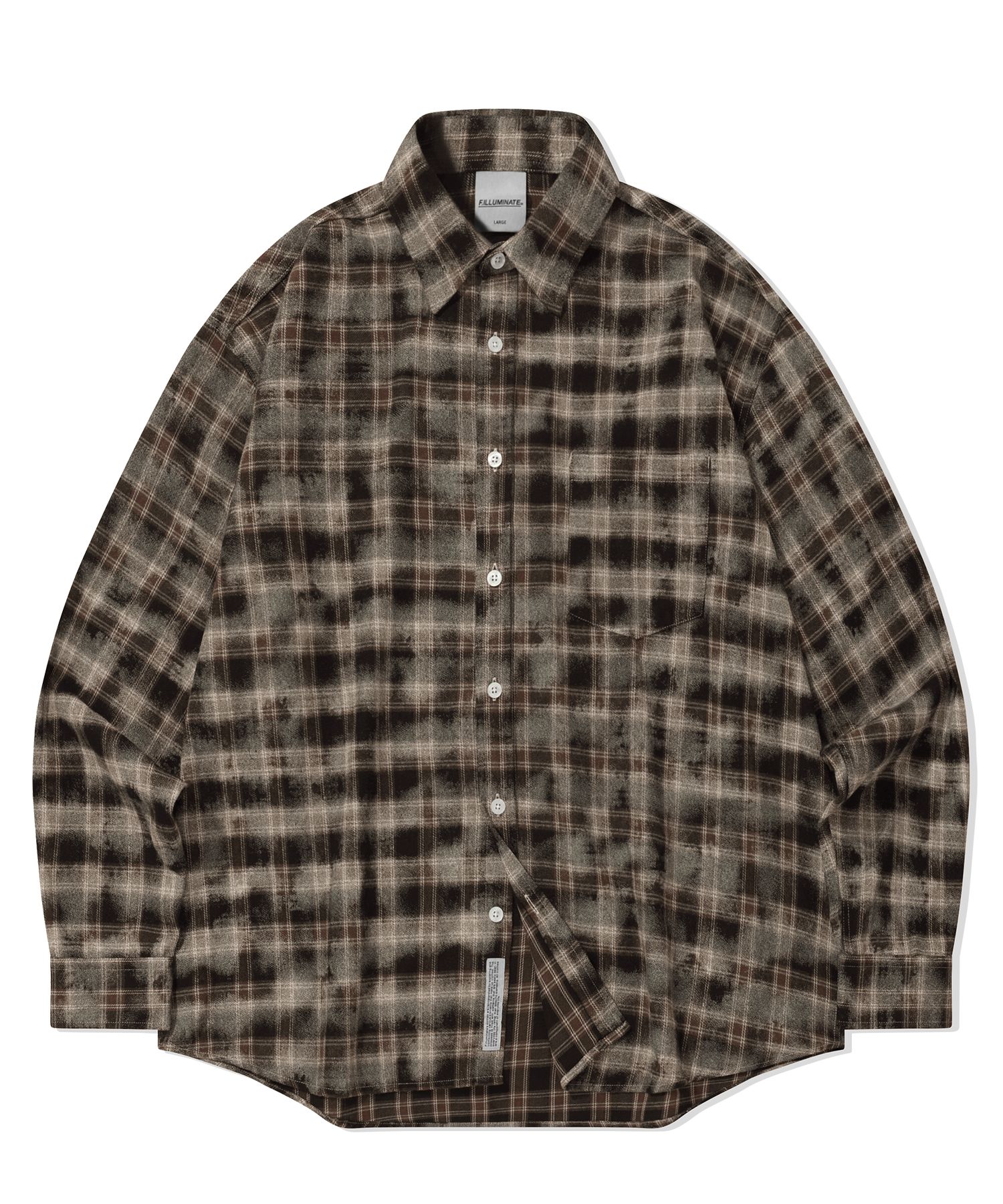 ★関税込★FILLUMINATE★Overfit Damage Washed Check Shirt★ MUSINSA公式 | FILLUMINATE Overfit Damaged Washed Check Shirt