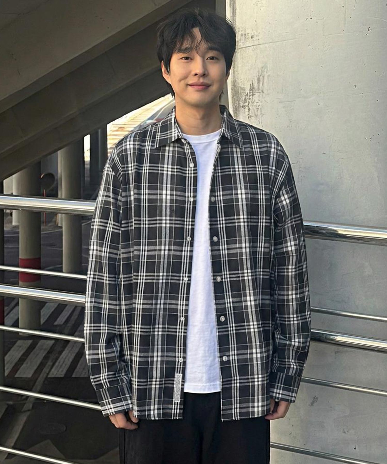 MUSINSA公式 | FILLUMINATE オーバーサイズフォレストチェックシャツ