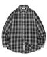[오정규 PICK] 오버핏 포레스트 체크 셔츠-블랙
