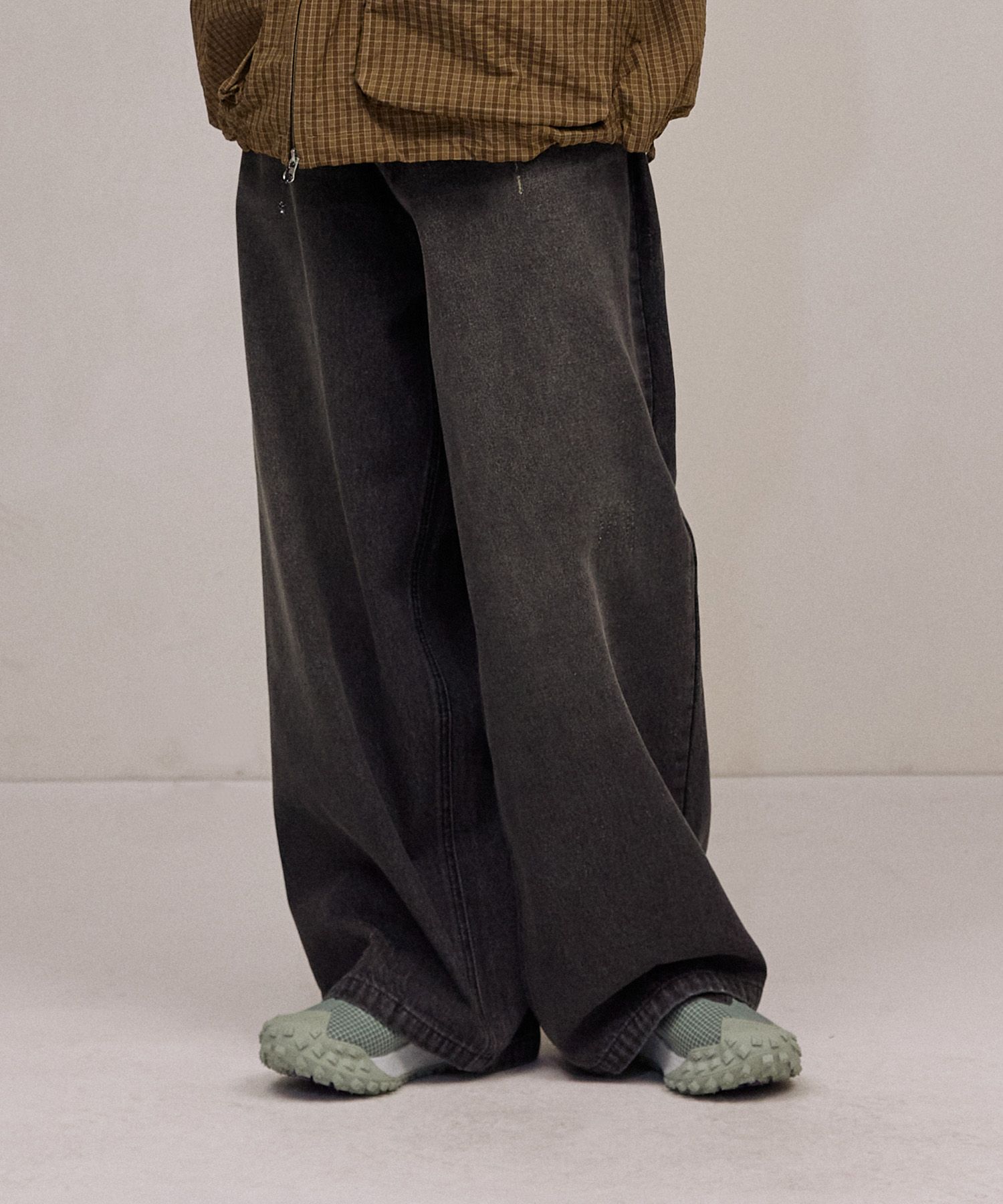 F.ILLUMINATEのDamaged Washed Denim Pants 全6色 MUSINSA | FILLUMINATE Damaged washed denim pants - medium blue