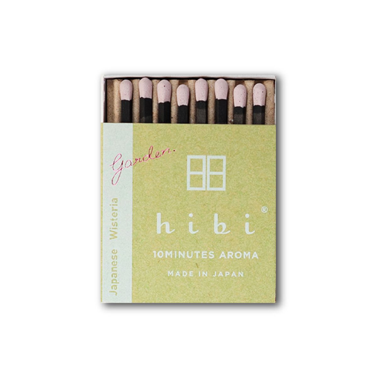 히비(HIBI) 가든시리즈 아로마 성냥 인센스_등나무_레귤러박스