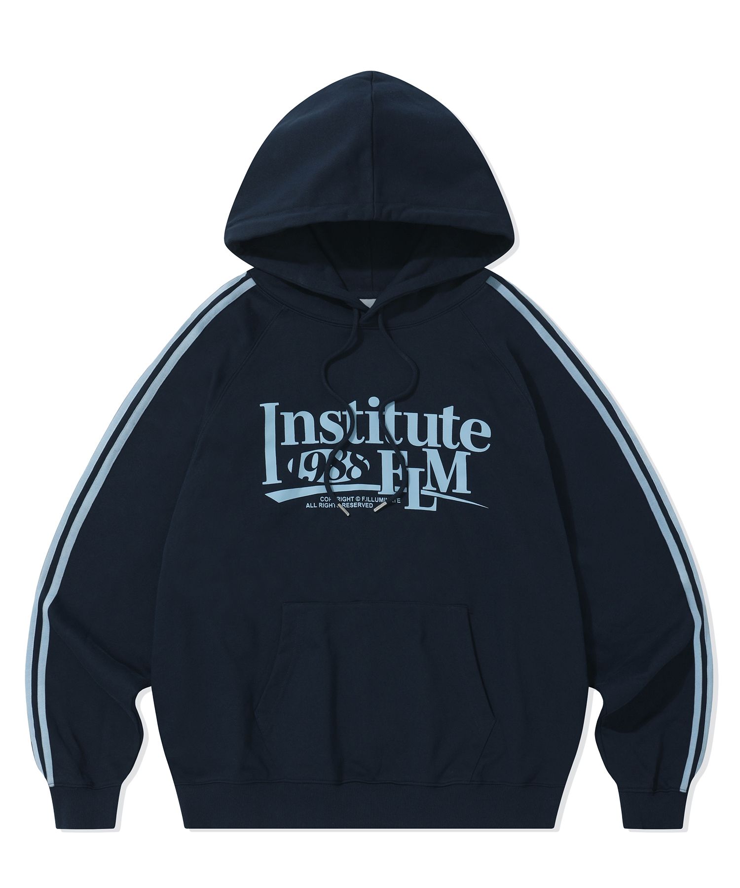 MUSINSA公式 | FILLUMINATE ダブルラインテーピングフードパーカー