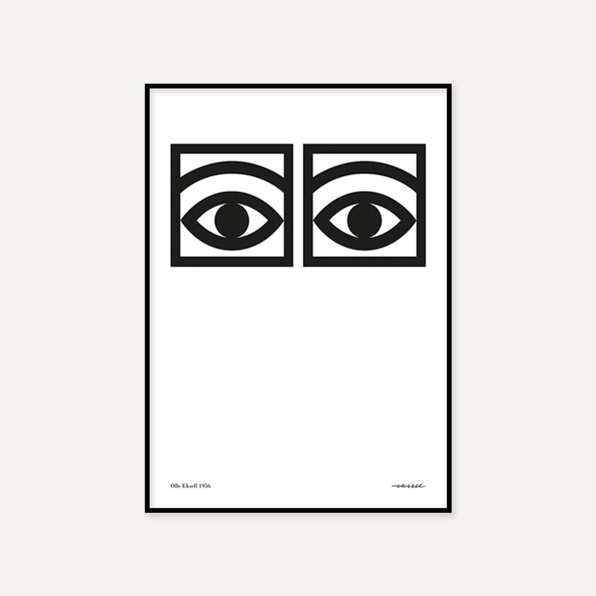 그릿시즌(GREET SEASON) 올레 엑셀 One eye, Black and White (액자 포함)