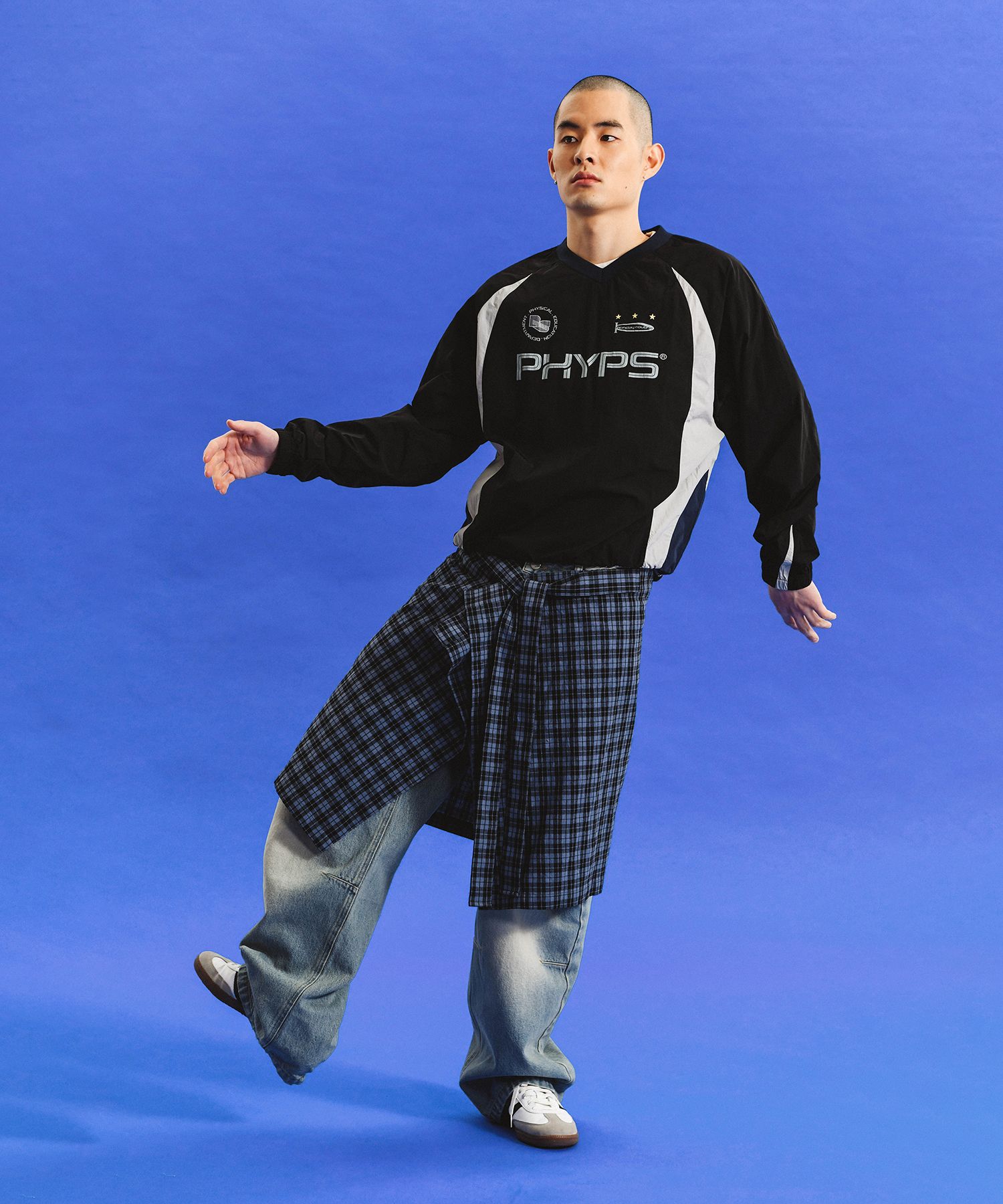 MUSINSA | PHYPS Nylon Soccer Long Sleeve_Black