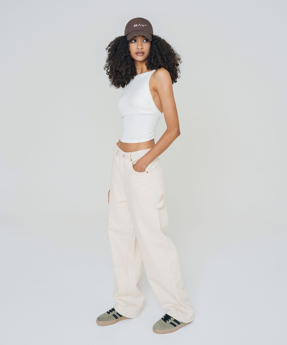 바이스 어치브 유쓰(BICE ACHIEVE YOUTH) ORGANIC COTTON WORK JEANS ECRU