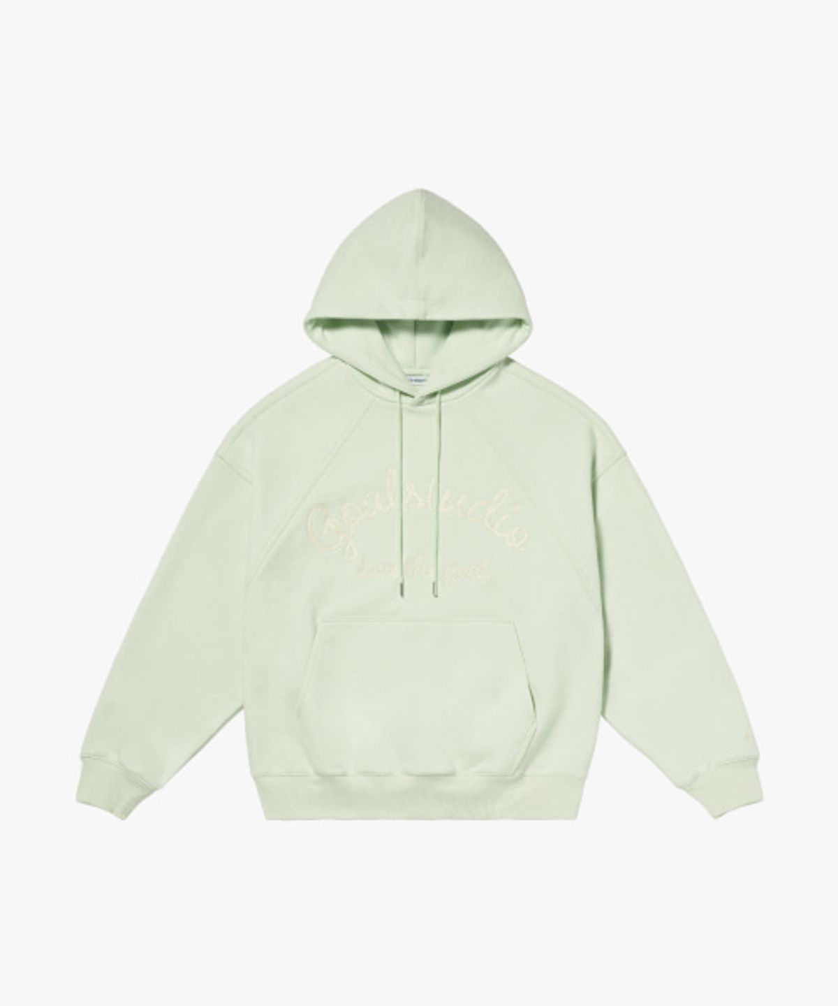 골스튜디오(GOALSTUDIO) LETTERING LOGO HOODIE-MINT