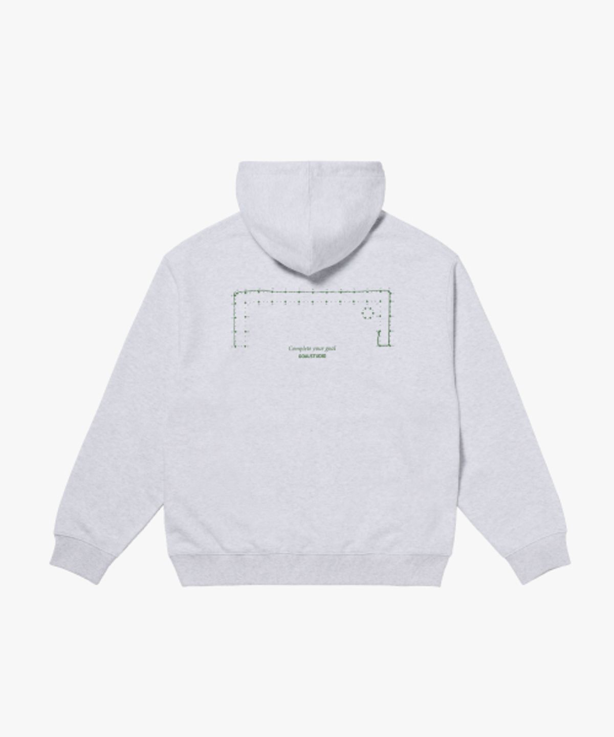 골스튜디오(GOALSTUDIO) COMPLETE YOUR GOAL HOODIE-MELANGE GREY