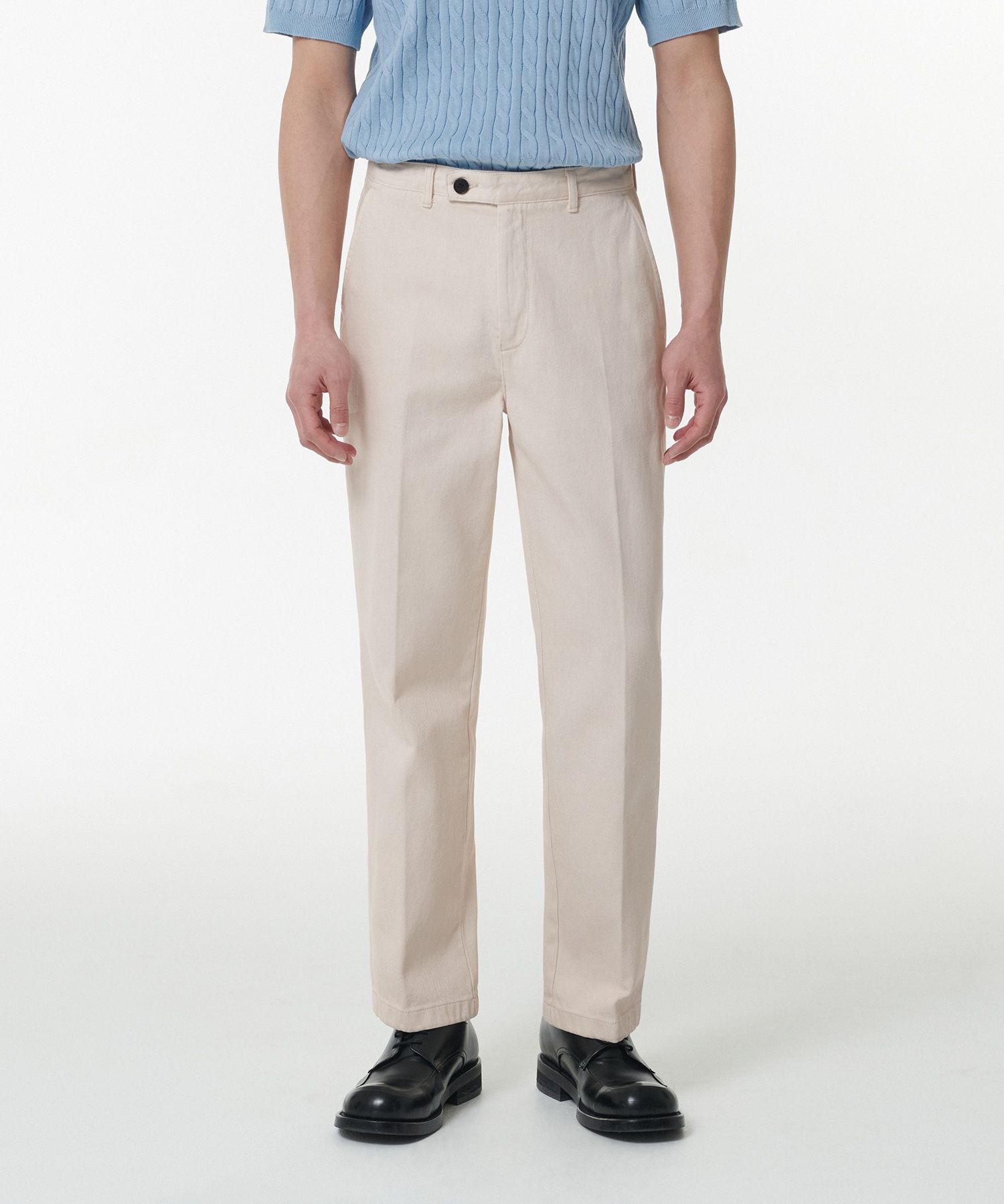 ★MUSINSA STANDARD★ Straight denim slacks cream MMDNP104-CR MUSINSA | MUSINSA STANDARD Straight Denim Slacks [Cream]