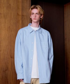 Embroidered Oxford Shirt (SOFT BLUE)