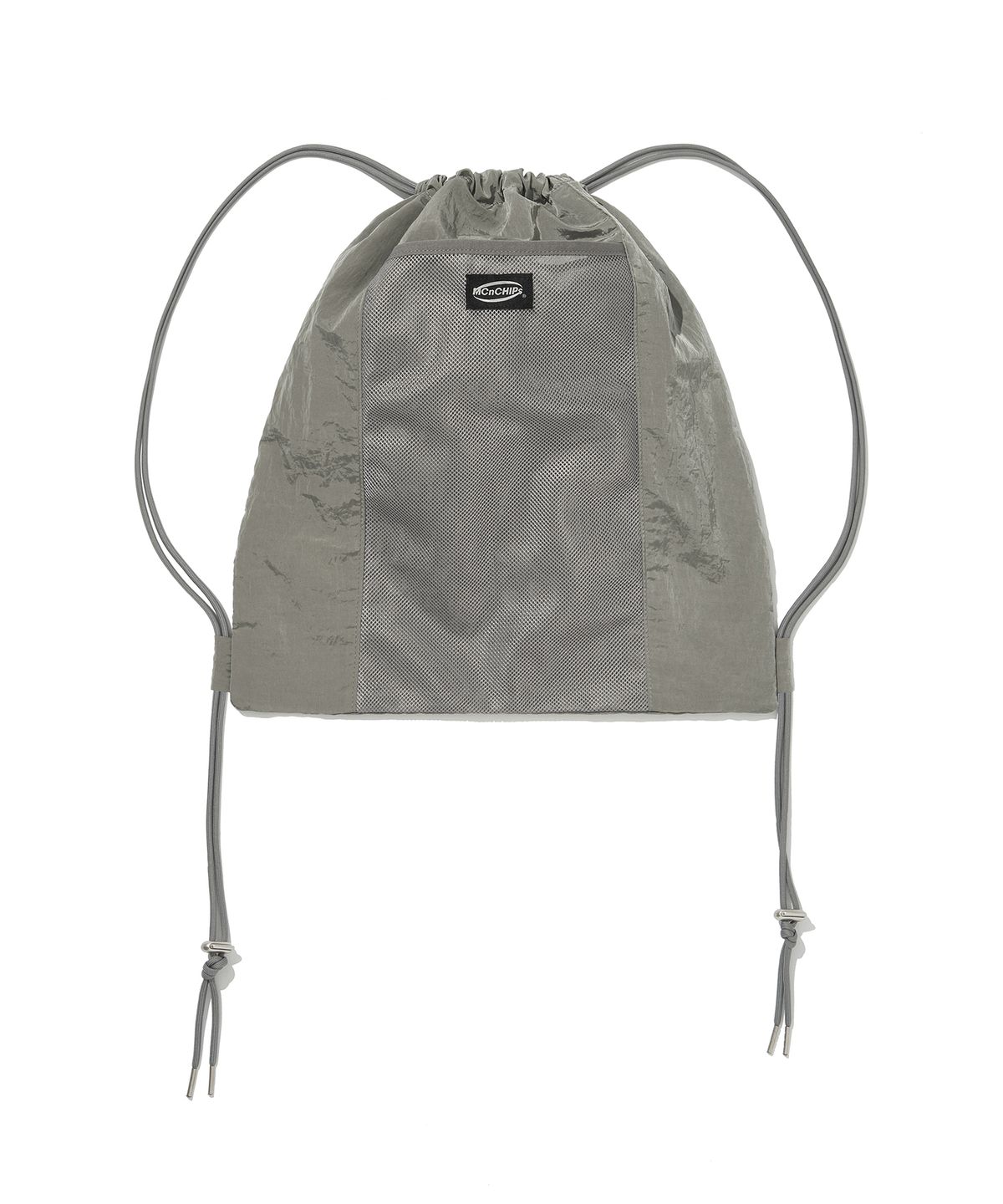 맥앤칩스(MCNCHIPS) Metal velcro gym sack (Khaki Gray)