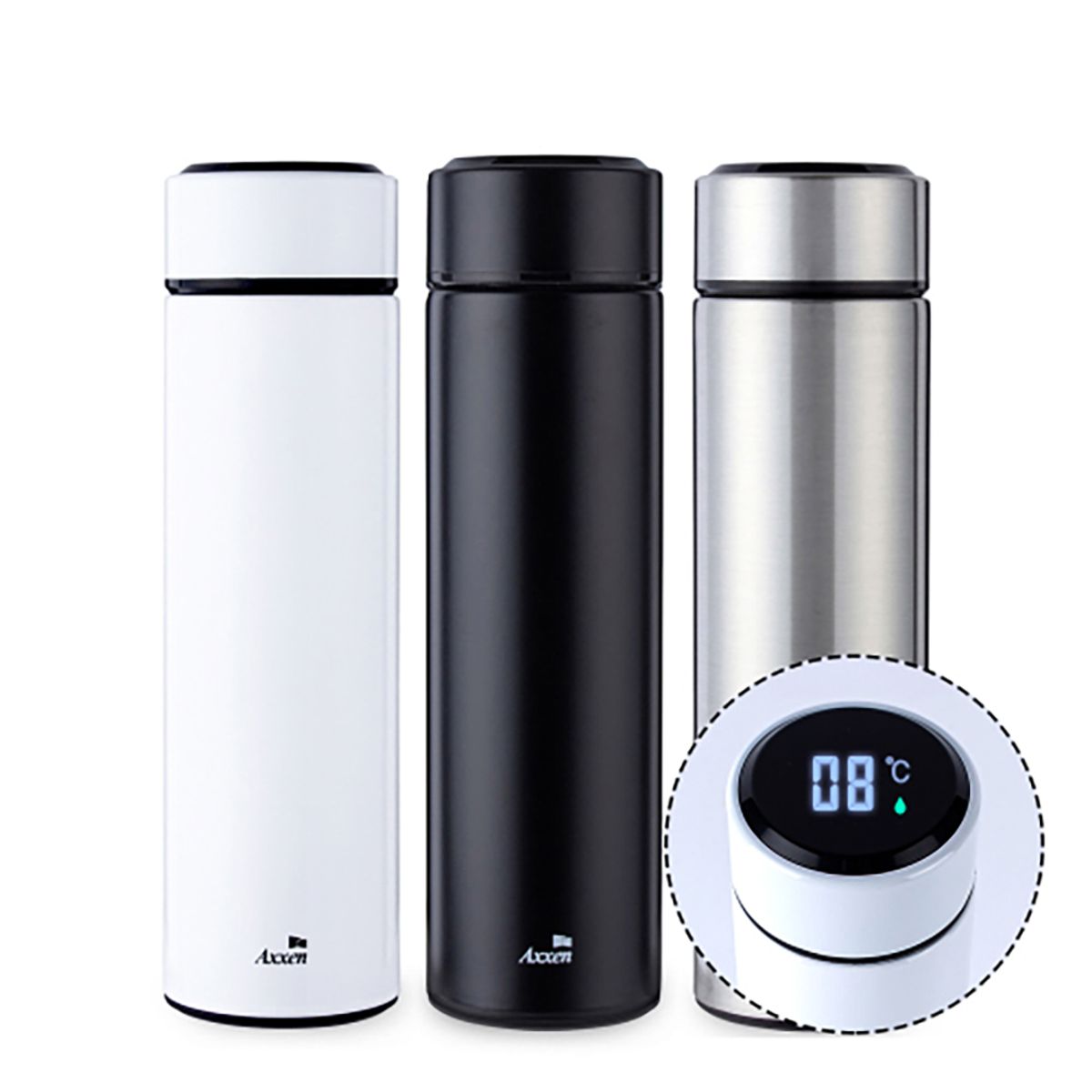 엑센(AXXEN) SK100 온도표시 LED 텀블러