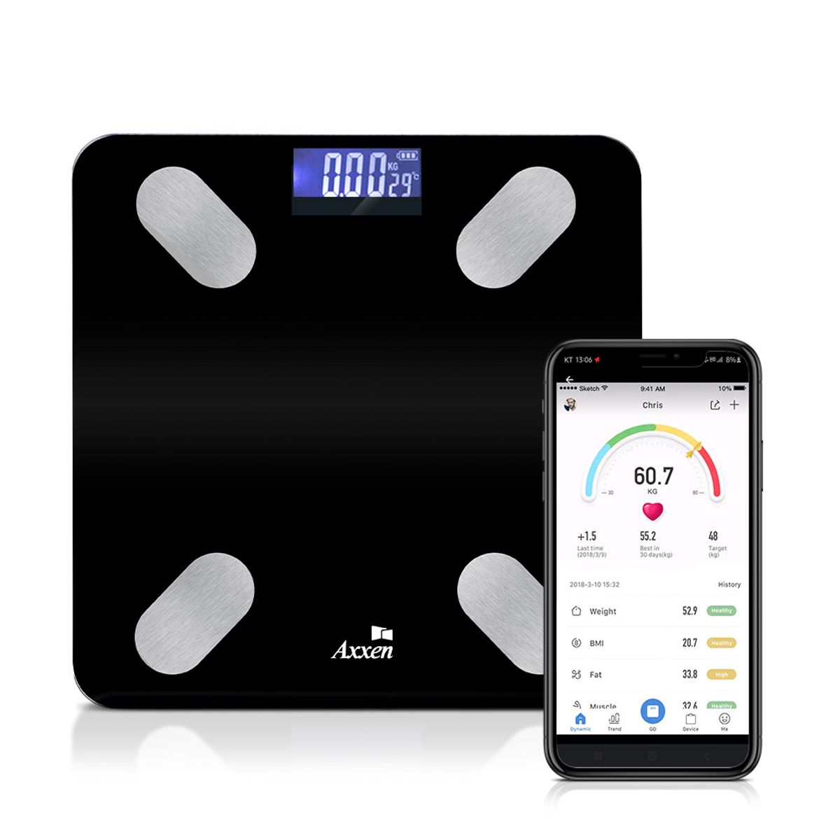 엑센(AXXEN) A200 스마트 인바디 체중계