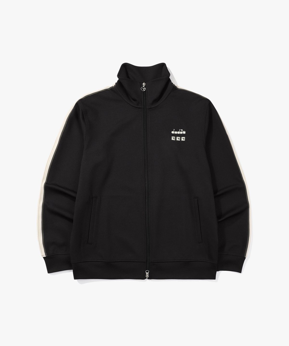 디아도라(diadora) 아티산 클래식 트랙자켓 BLACK