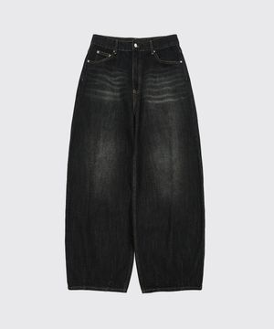 레이지보이 벌룬 핏 데님_워시블랙