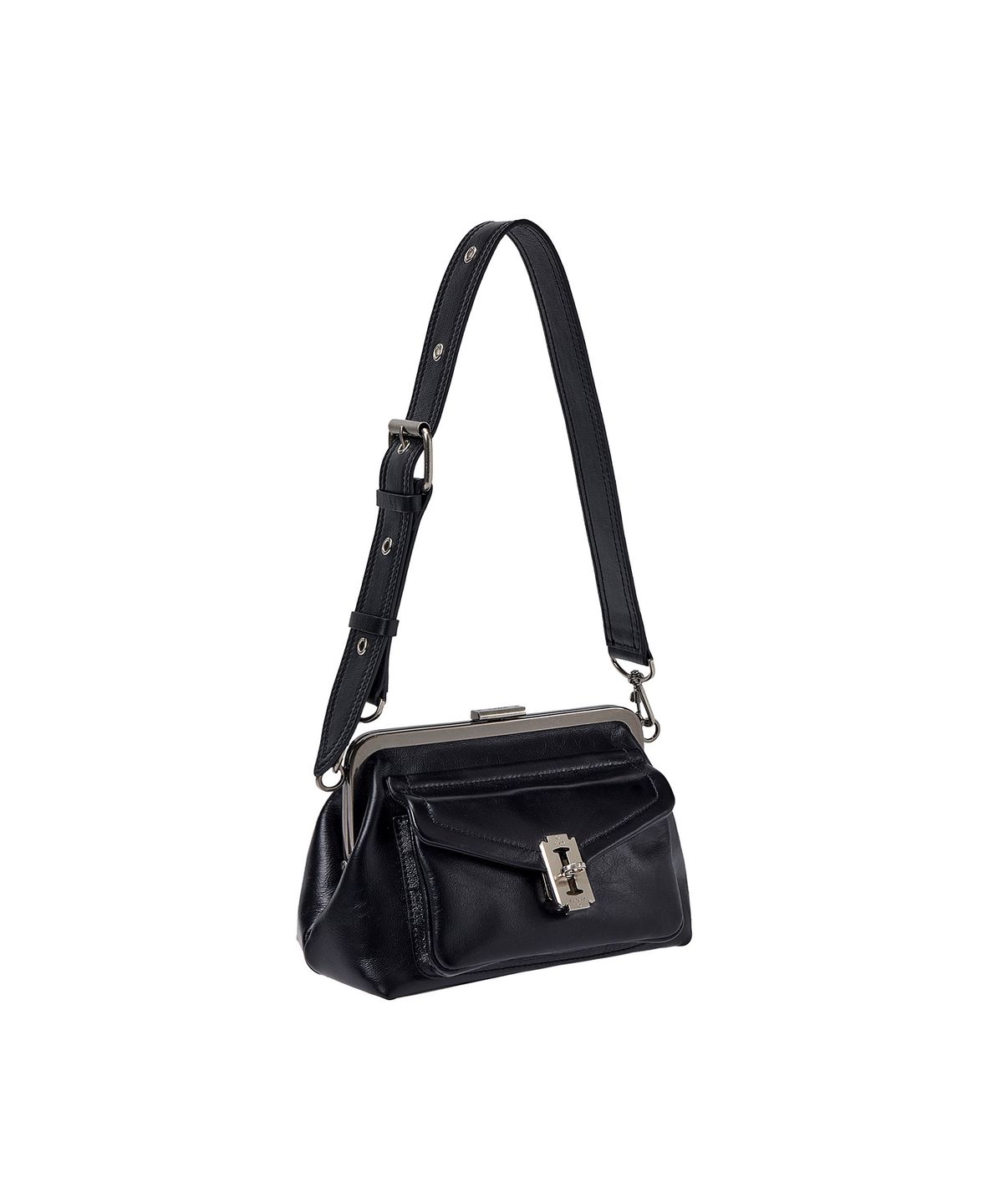 분크(VUNQUE) Occam Doux Cargo Frame Shoulder S (오캄 두 카고 프레임 숄더 스몰) Black