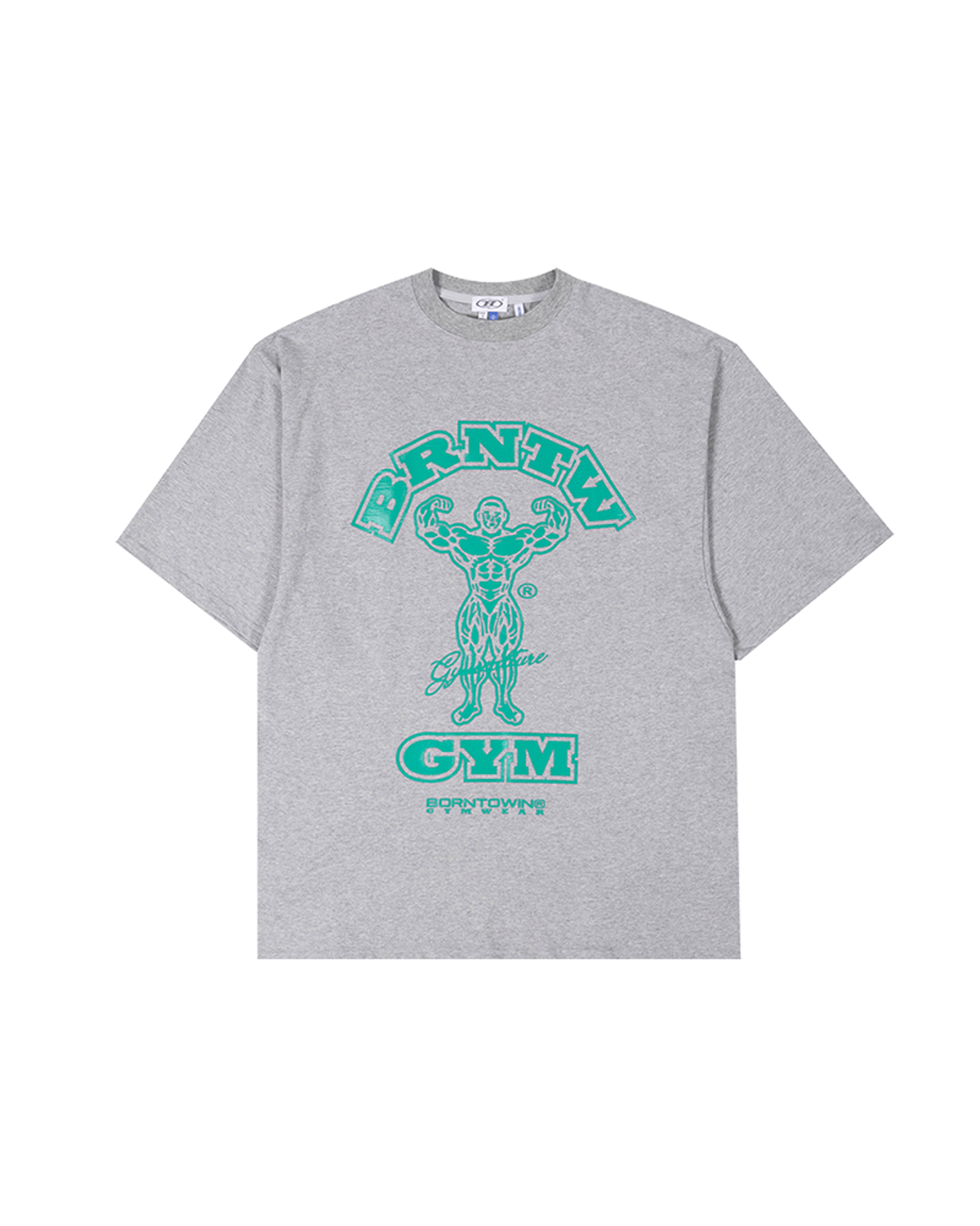 본투윈(BORN TO WIN) RAISEBORN OVER FIT T-SHIRTS [MELANGE GREY]