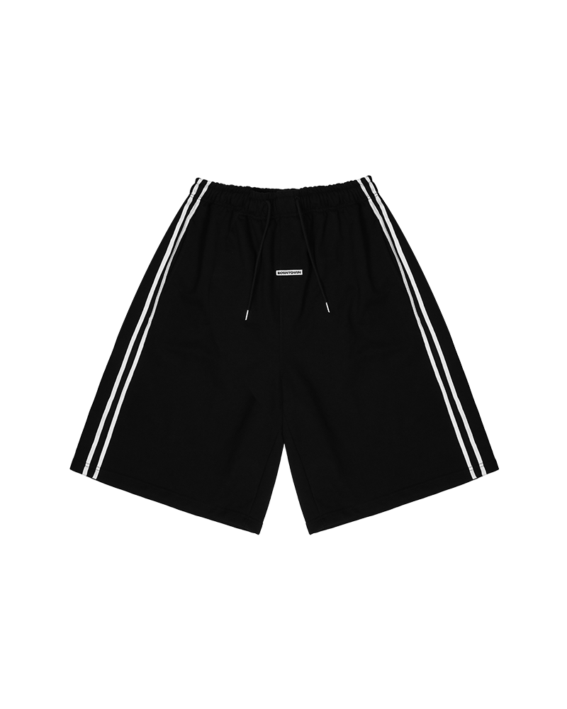 MUSINSA | BORN TO WIN TRACK LINE BORNTOWIN HALF PANTS LONG