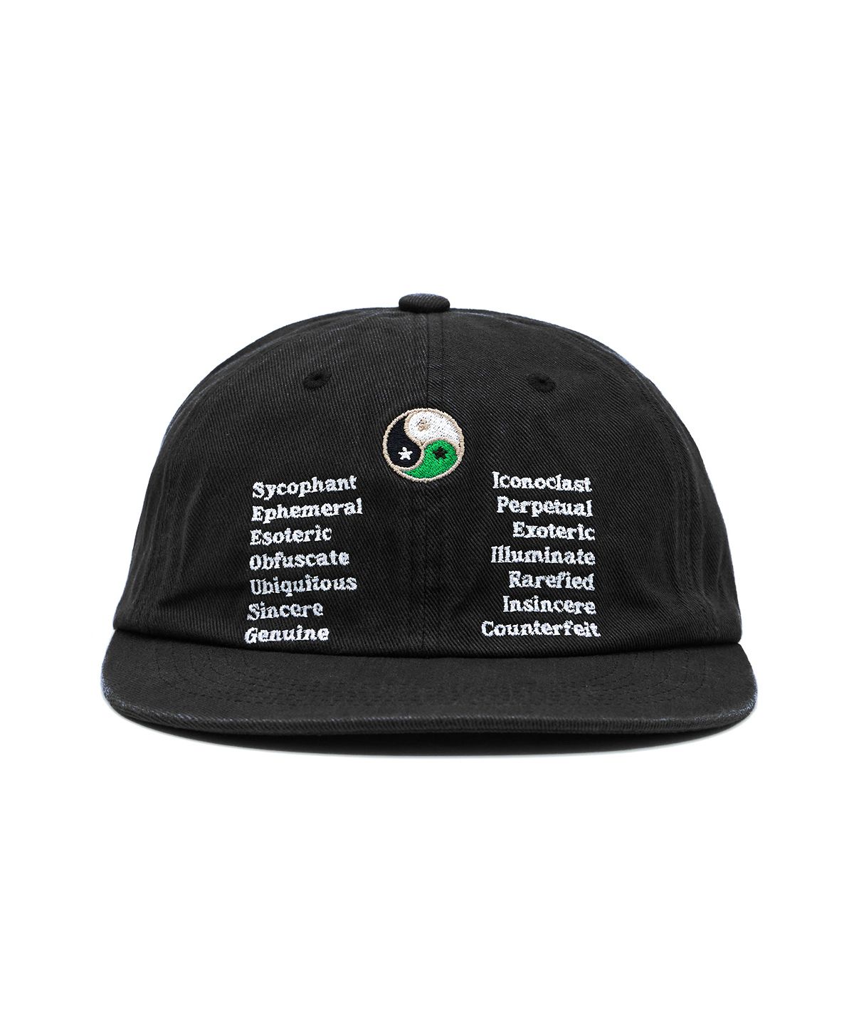 패슬(FASTLE) Yin Yang Washed Cap Black