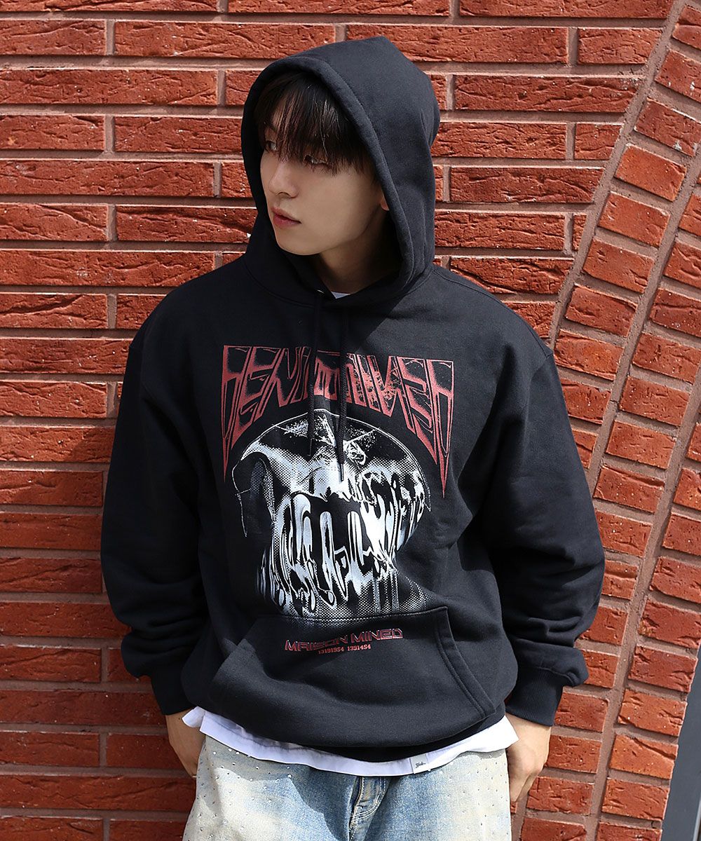 MUSINSA | MAISON MINED STICKY VIVID HOODIE BLACK