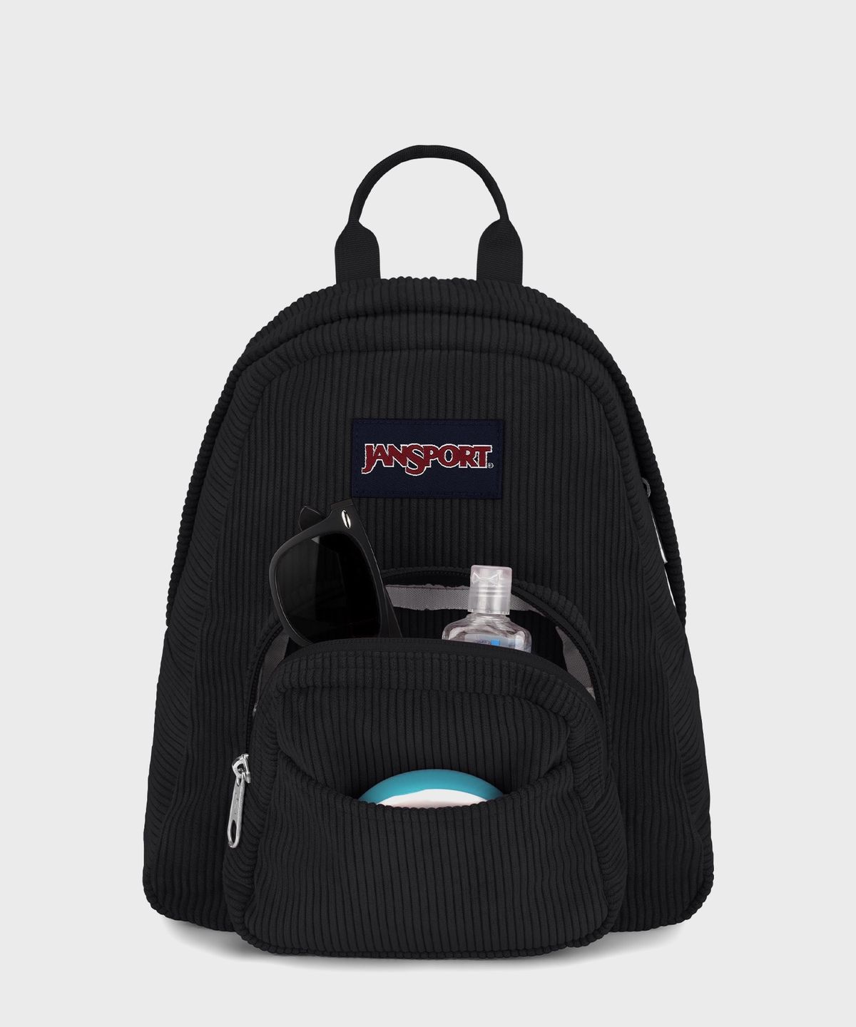 잔스포츠(JANSPORT) 하프파인트 코듀로이 미니백팩 BLACK