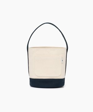 CANVAS BASKET BAG NAVY