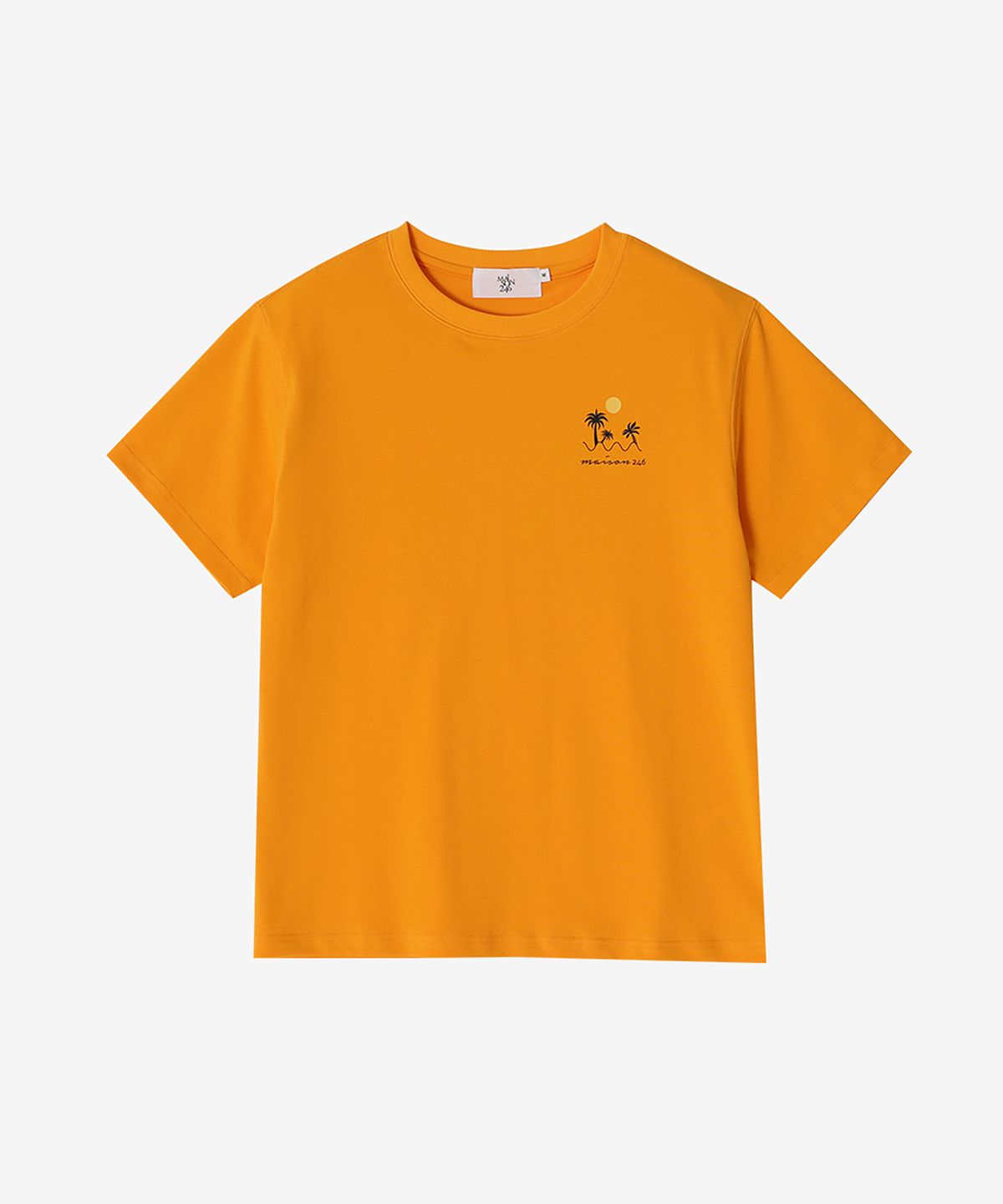 메종246(MAISON246) PALM UNISEX T-SHIRT ORANGE