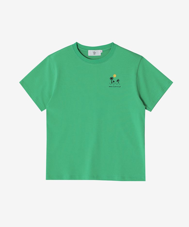 PALM UNISEX T-SHIRT GREEN
