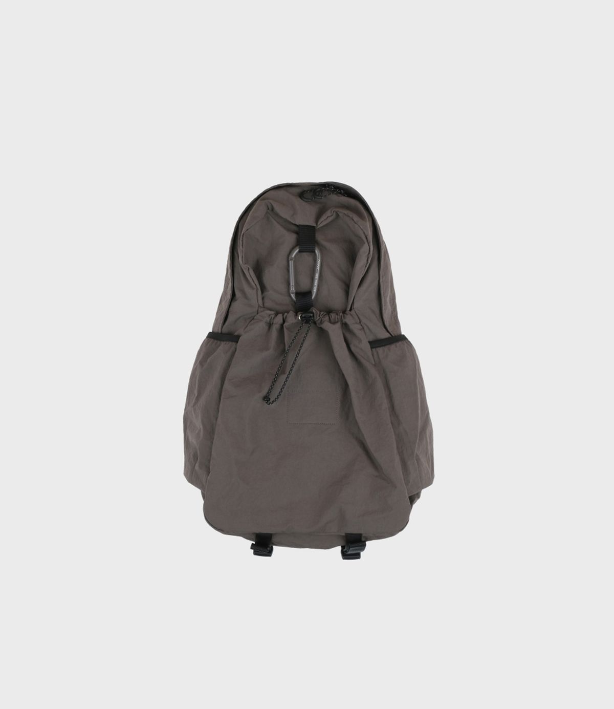 에메모가든(MMOGARDEN) mmo backpack nylon wrinkle / chocolate
