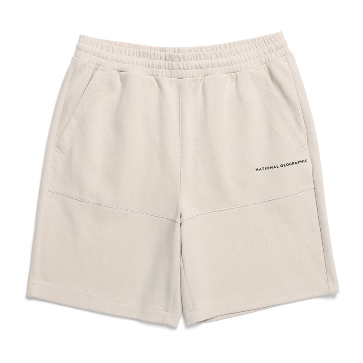 내셔널지오그래픽(NATIONALGEOGRAPHIC) N242UHP905 세미오버핏 컴포터블 하프 팬츠 OAK BEIGE